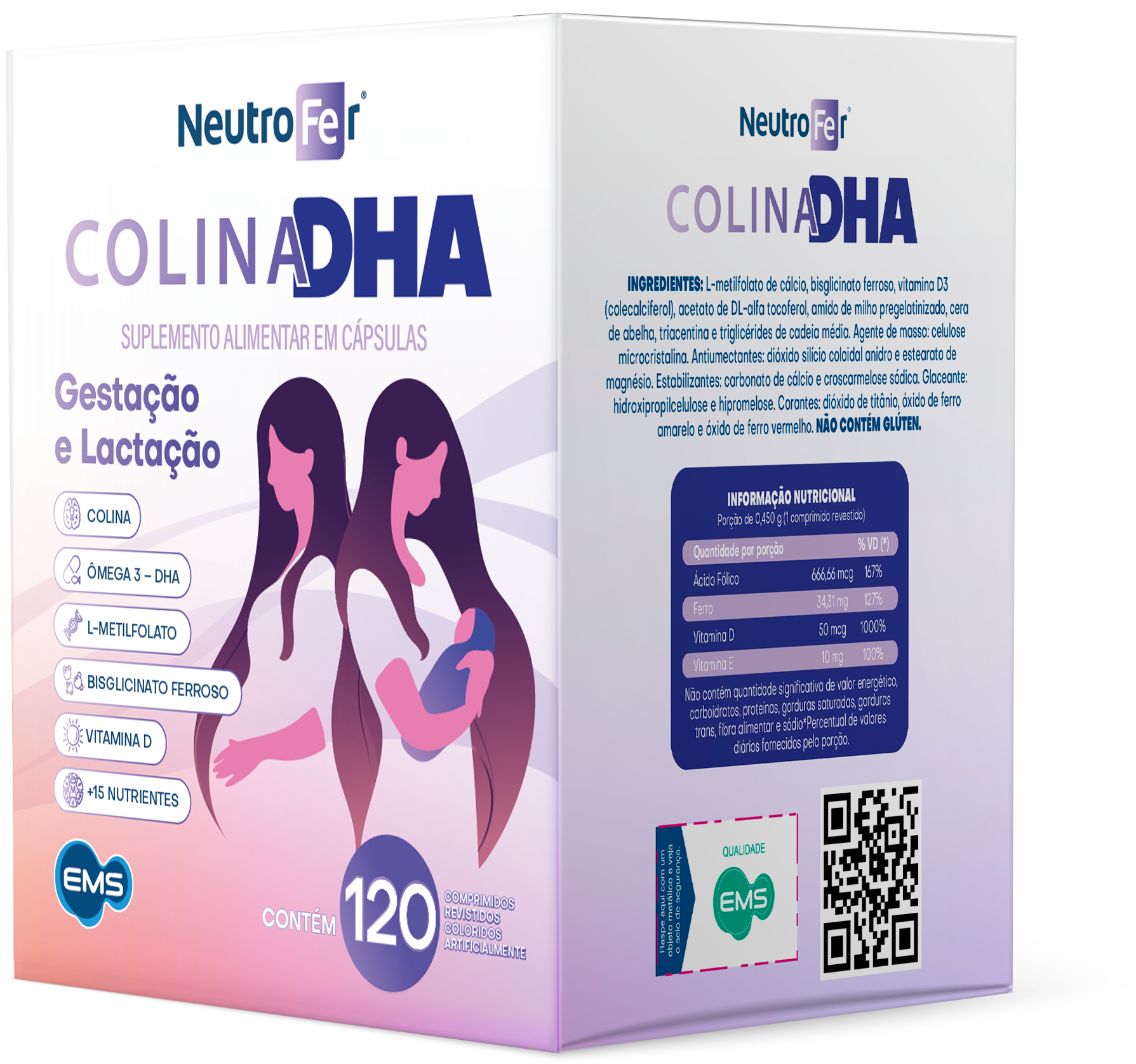 Neutrofer Colina DHA 120 cápsulas